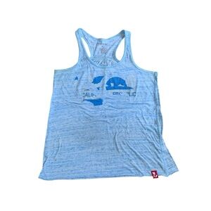 Reebok Sky Blue Graphic Tank Top
